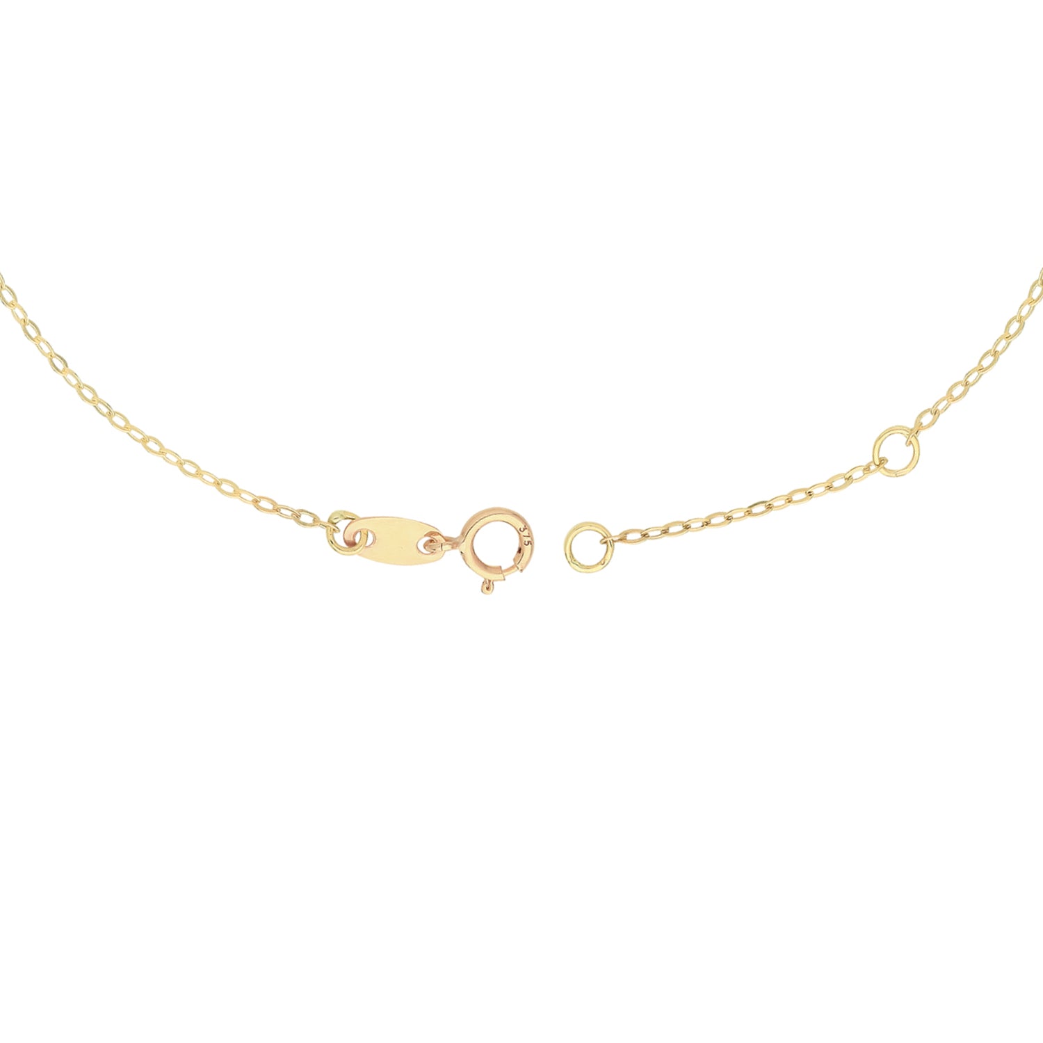 Initial Letter A Necklace – 9k Yellow Gold