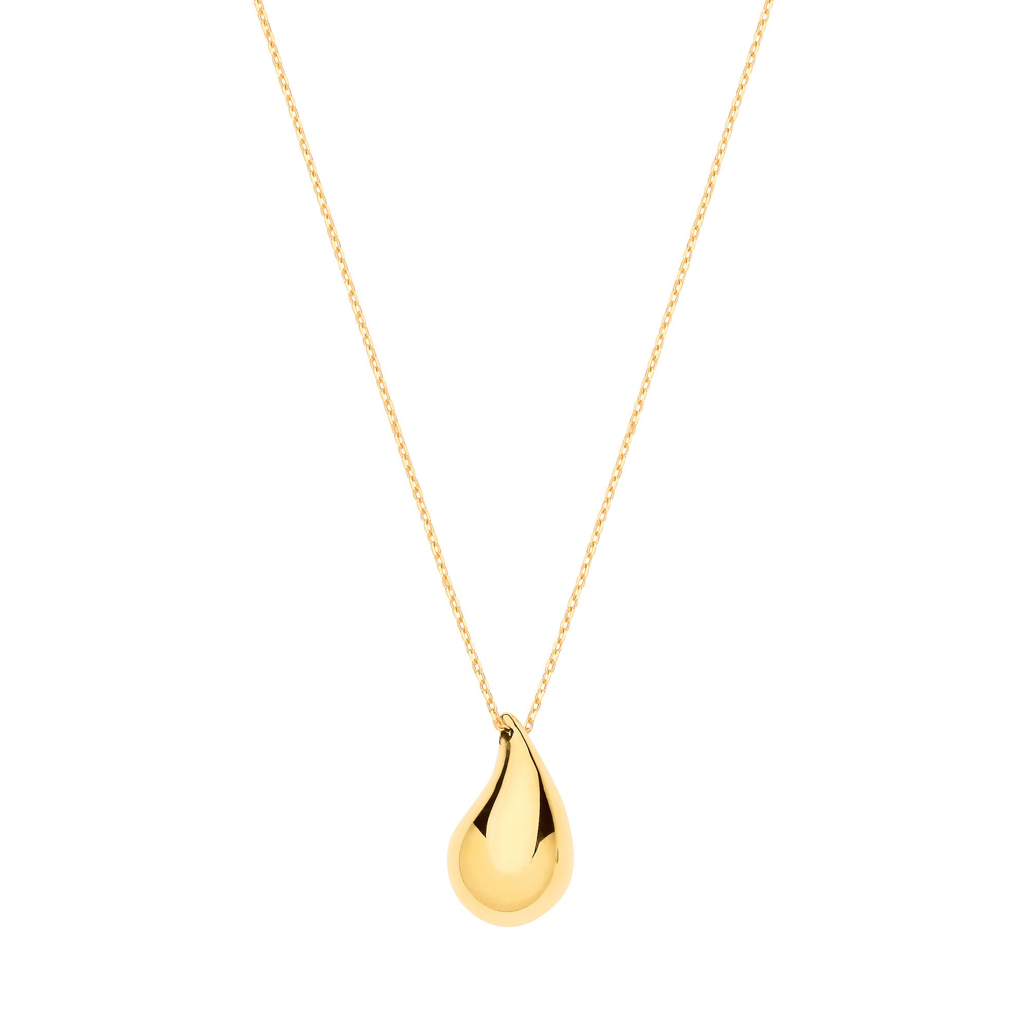 Sophia Teardrop Pendant Necklace - 9k Yellow Gold
