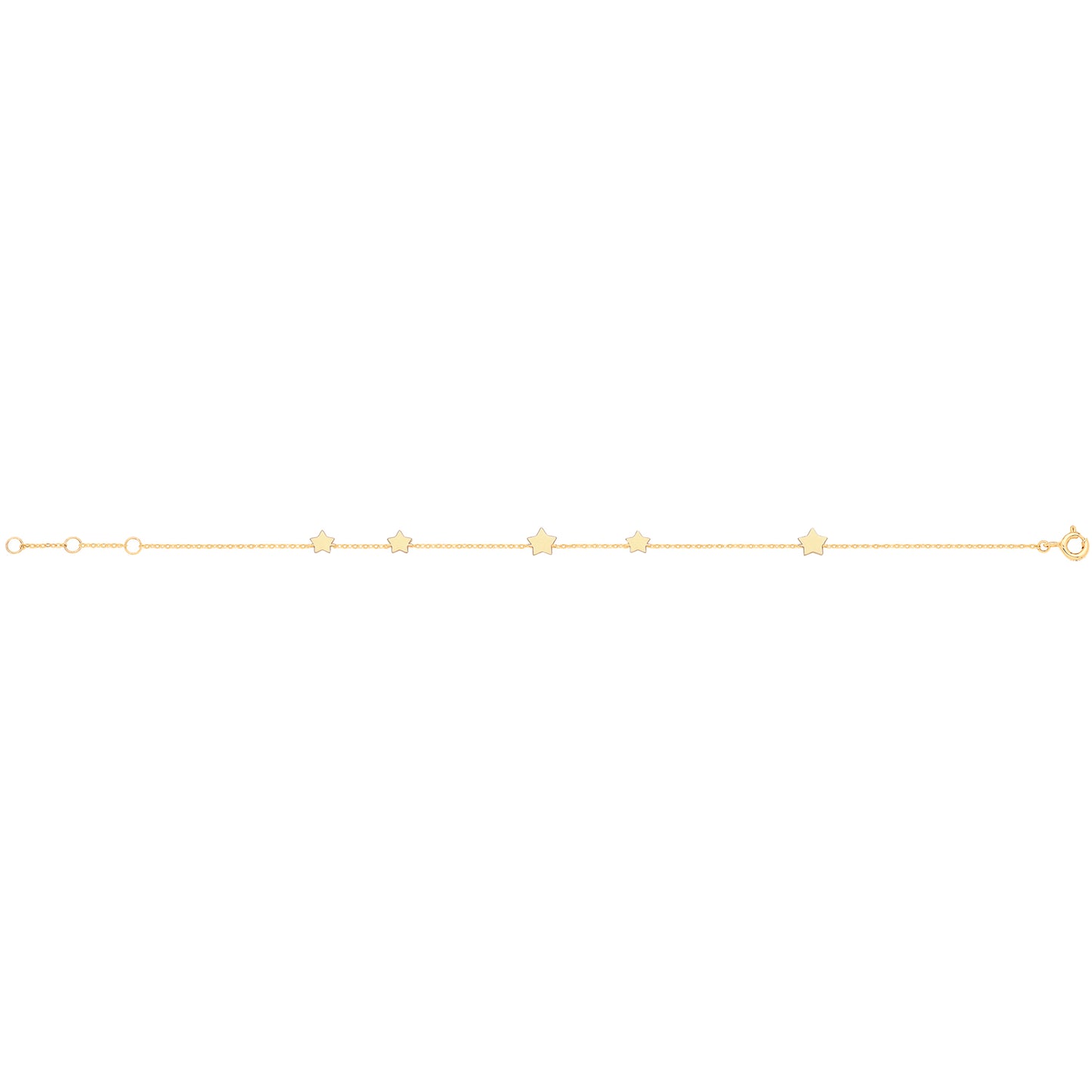 Starry Night Star Bracelet - 9k Yellow Gold