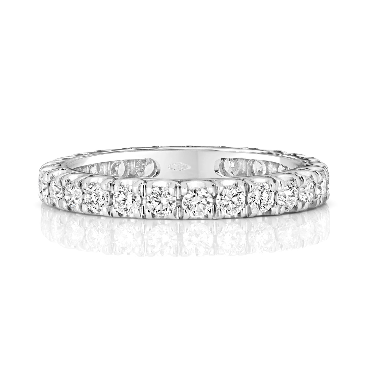Tuscany Full Eternity Claw Set Diamond Ring 2.9mm - Platinum