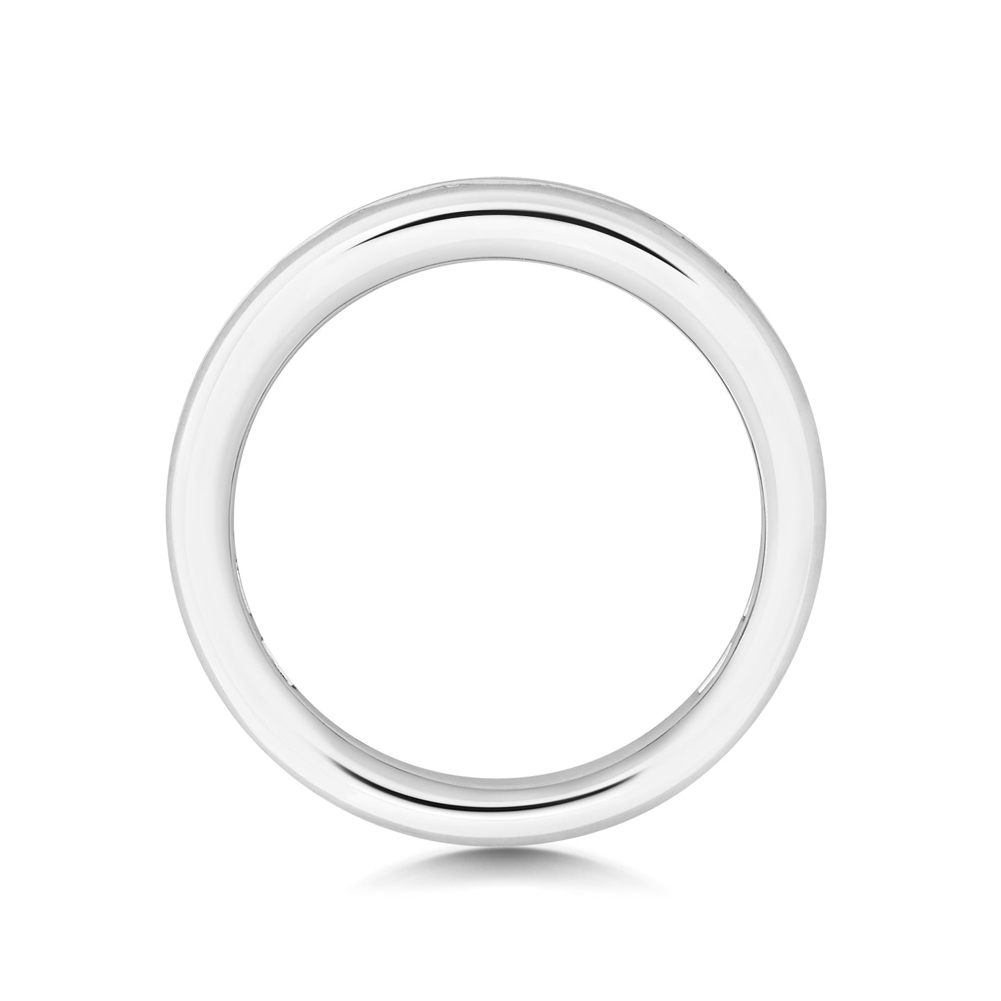 Claudia 3/4 Eternity Channel Set Baguette Diamond Ring 3.4mm - Platinum