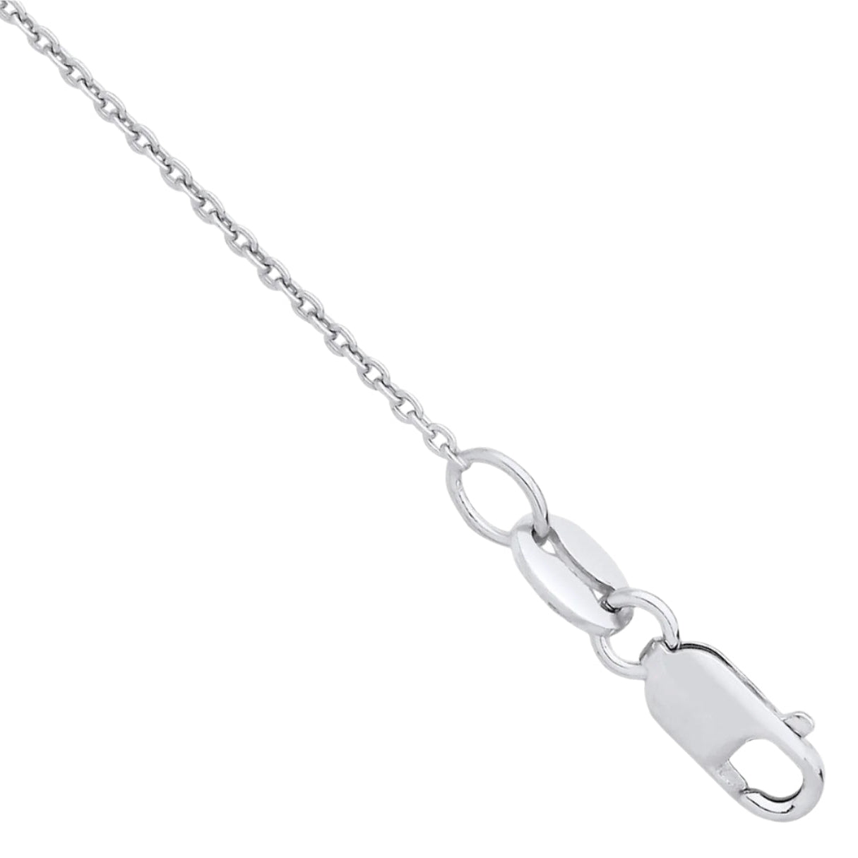 Lloyds 1.0mm Rolo Chain Necklace - Platinum