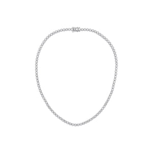 Lloyds Lab Grown Diamond Tennis Necklace - 9k White Gold, 10ct