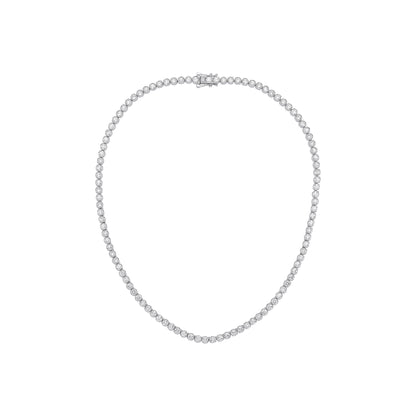 Lloyds Lab Grown Diamond Tennis Necklace - 9k White Gold, 10ct