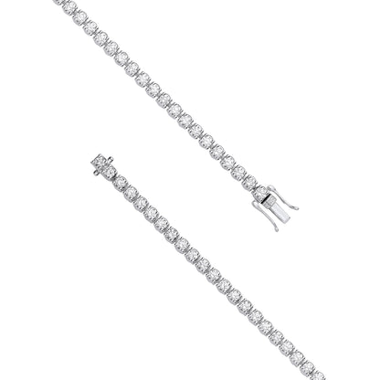 Lloyds Lab Grown Diamond Tennis Bracelet - 9k White Gold, 3.00ct