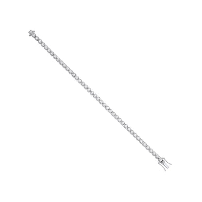 Lloyds Lab Grown Diamond Tennis Bracelet - 9k White Gold, 3.00ct