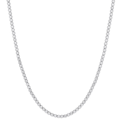 Lloyds Lab Grown Diamond Tennis Necklace - 9k White Gold, 20ct