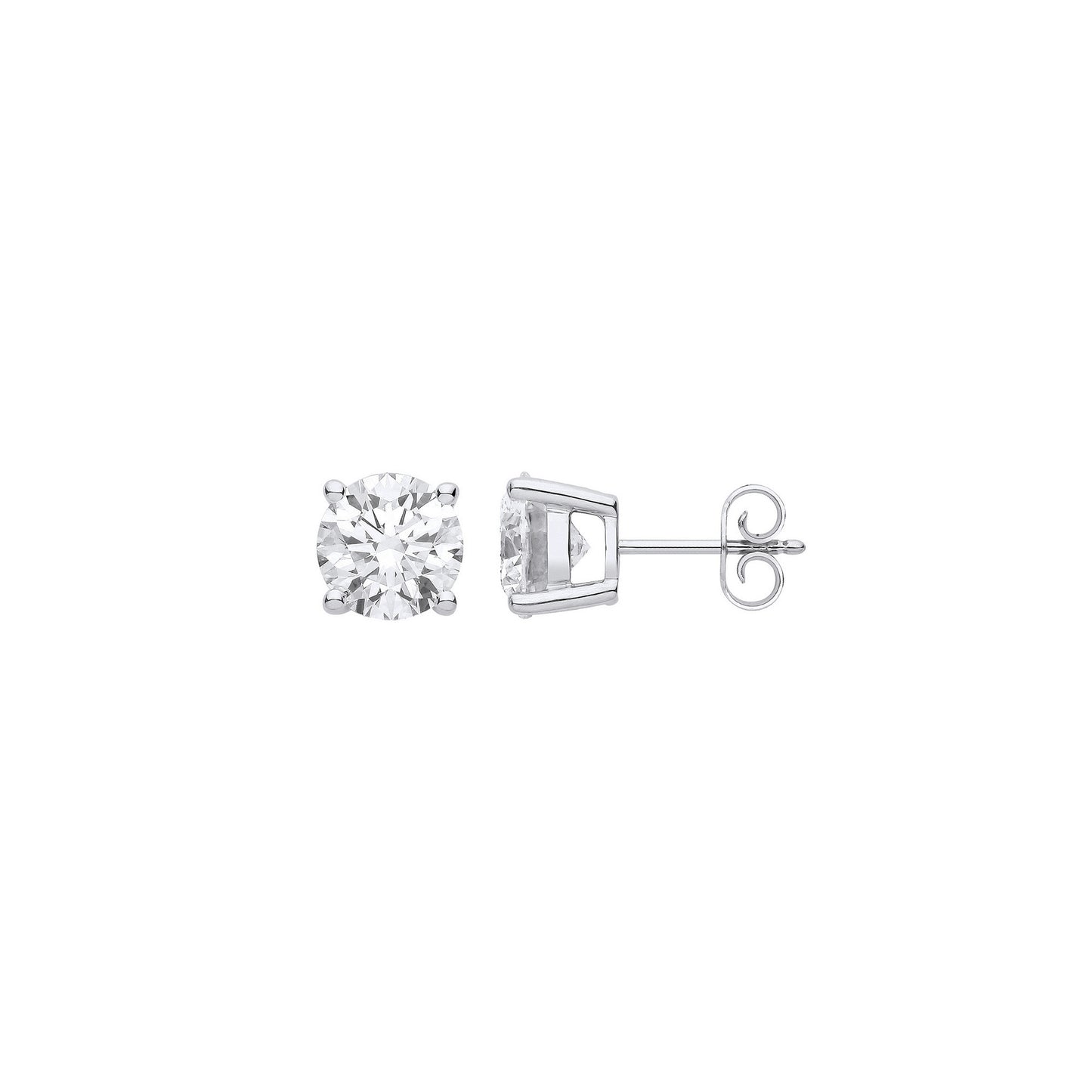 Lloyds Lab Grown Diamond Stud Earrings - 18k White Gold, 1.00ct