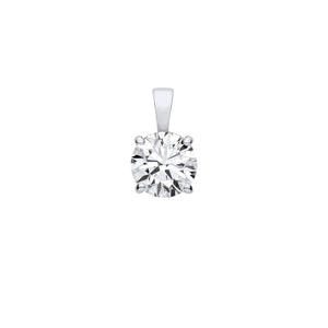 Lloyds Lab Grown Diamond Pendant - 18k White Gold, 1.00ct