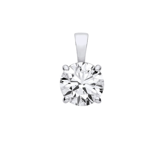 Lloyds Lab Grown Diamond Pendant - 18k White Gold, 2.00ct