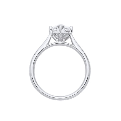 Selena Marquise Lab Grown Diamond Engagement Ring - 18k White Gold, 1.00ct