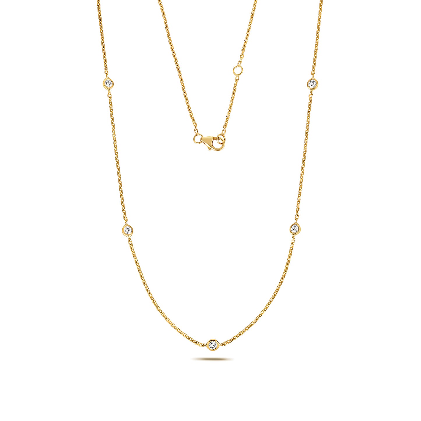 Allure Petite Diamond Necklace - 18k Yellow Gold