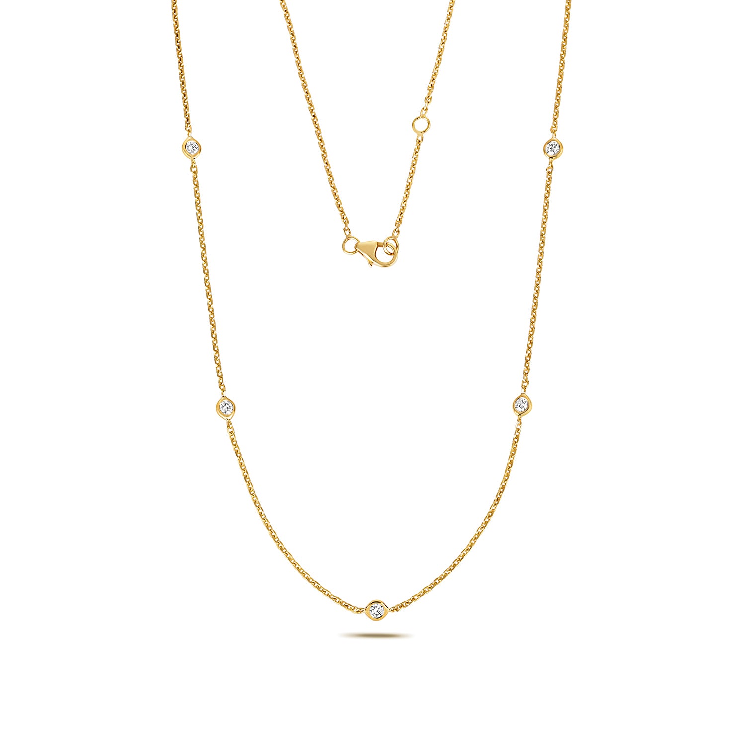 Allure Petite Diamond Necklace - 18k Yellow Gold