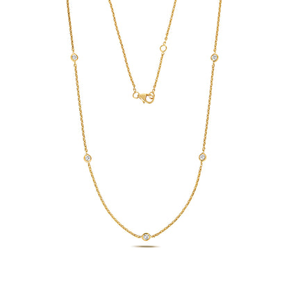 Allure Petite Diamond Necklace - 18k Yellow Gold