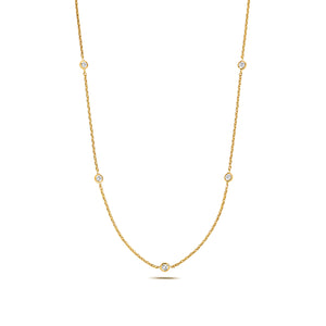 Allure Petite Diamond Necklace - 18k Yellow Gold