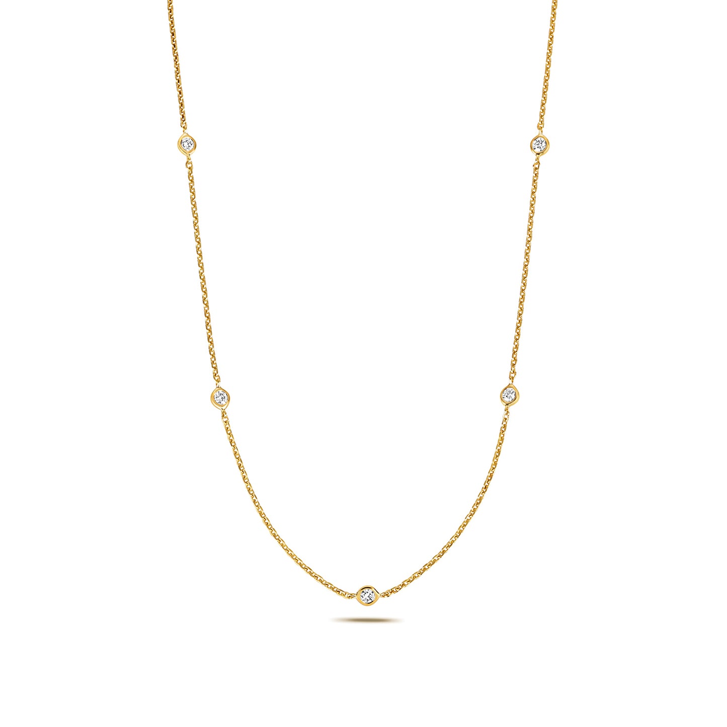 Allure Petite Diamond Necklace - 18k Yellow Gold