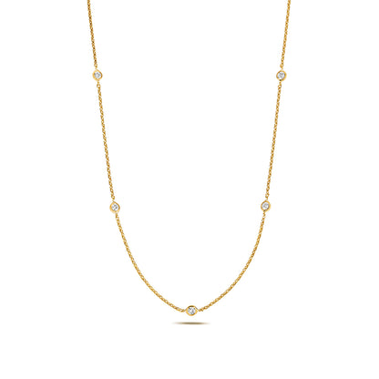 Allure Petite Diamond Necklace - 18k Yellow Gold