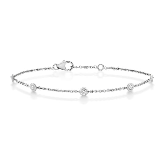 Allure Petite Diamond Bracelet 18k - White Gold