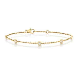 Allure Petite Diamond Bracelet 18k - Yellow Gold