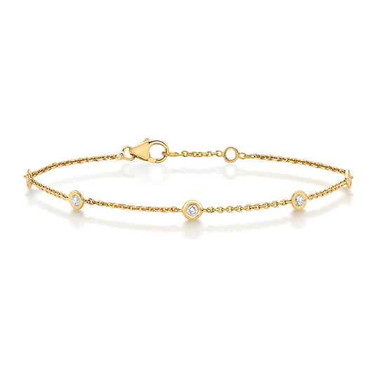 Allure Petite Diamond Bracelet 18k - Yellow Gold