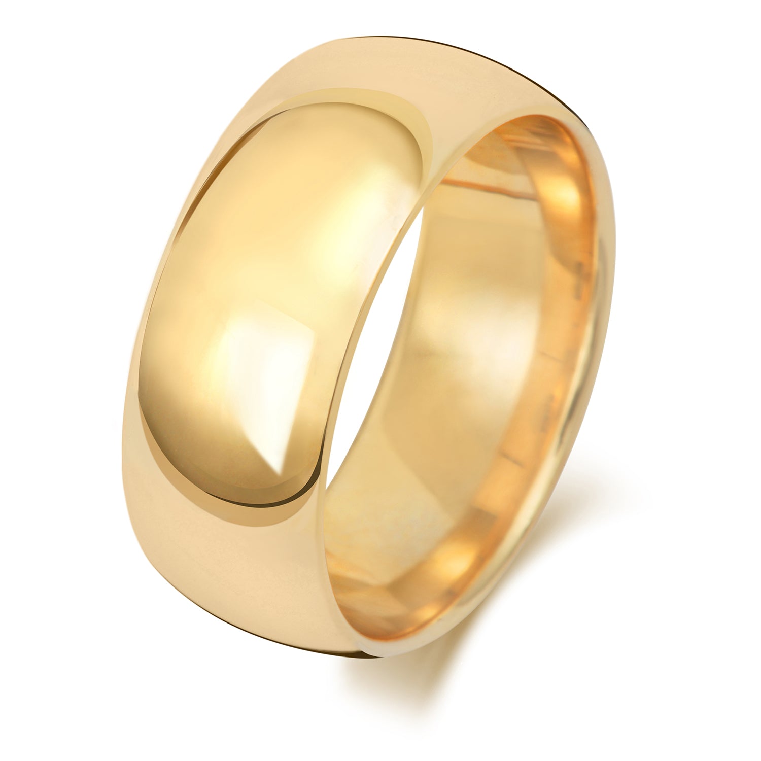 Lloyds 8mm Court Shape Wedding Band - 9k Yellow Gold