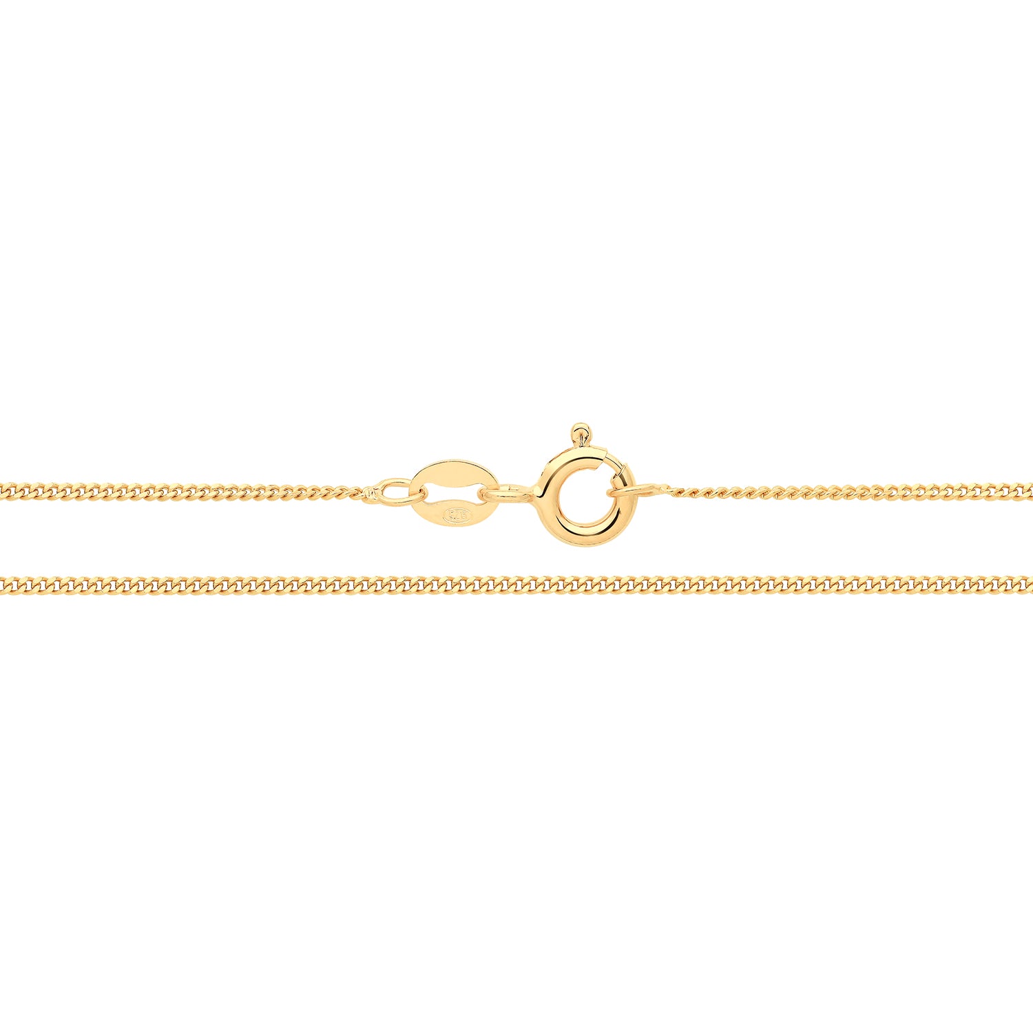 Lloyds Super Fine Curb Chain Necklace - Gold Plated