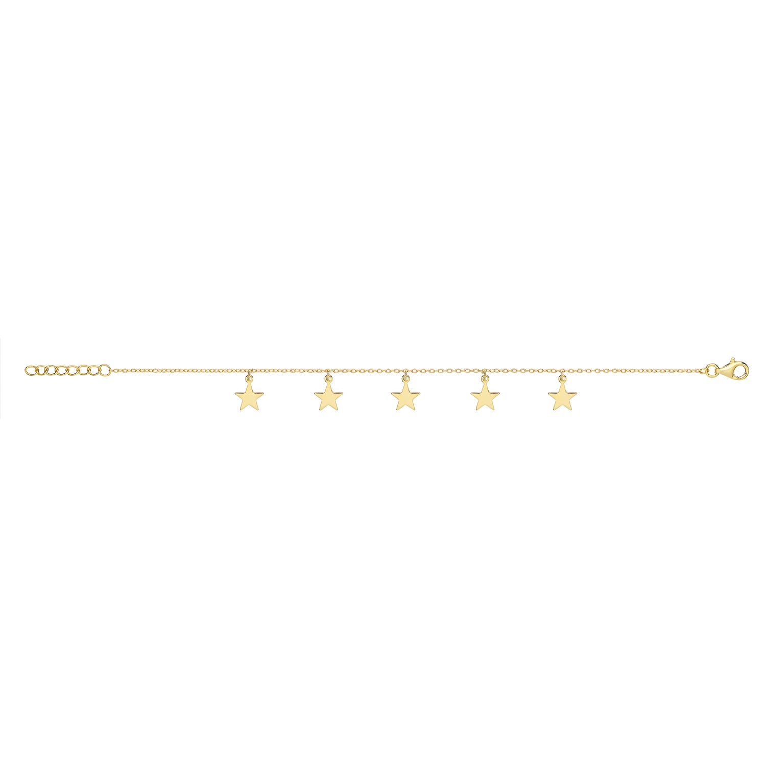 Little Stars Bracelet – Yellow Gold Plated Silver