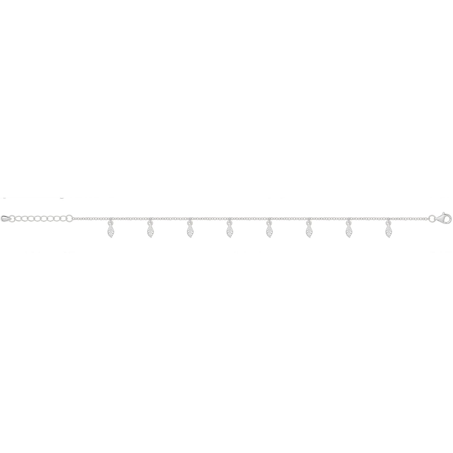 Little Leaves Bracelet – Rhodium Plated Silver
