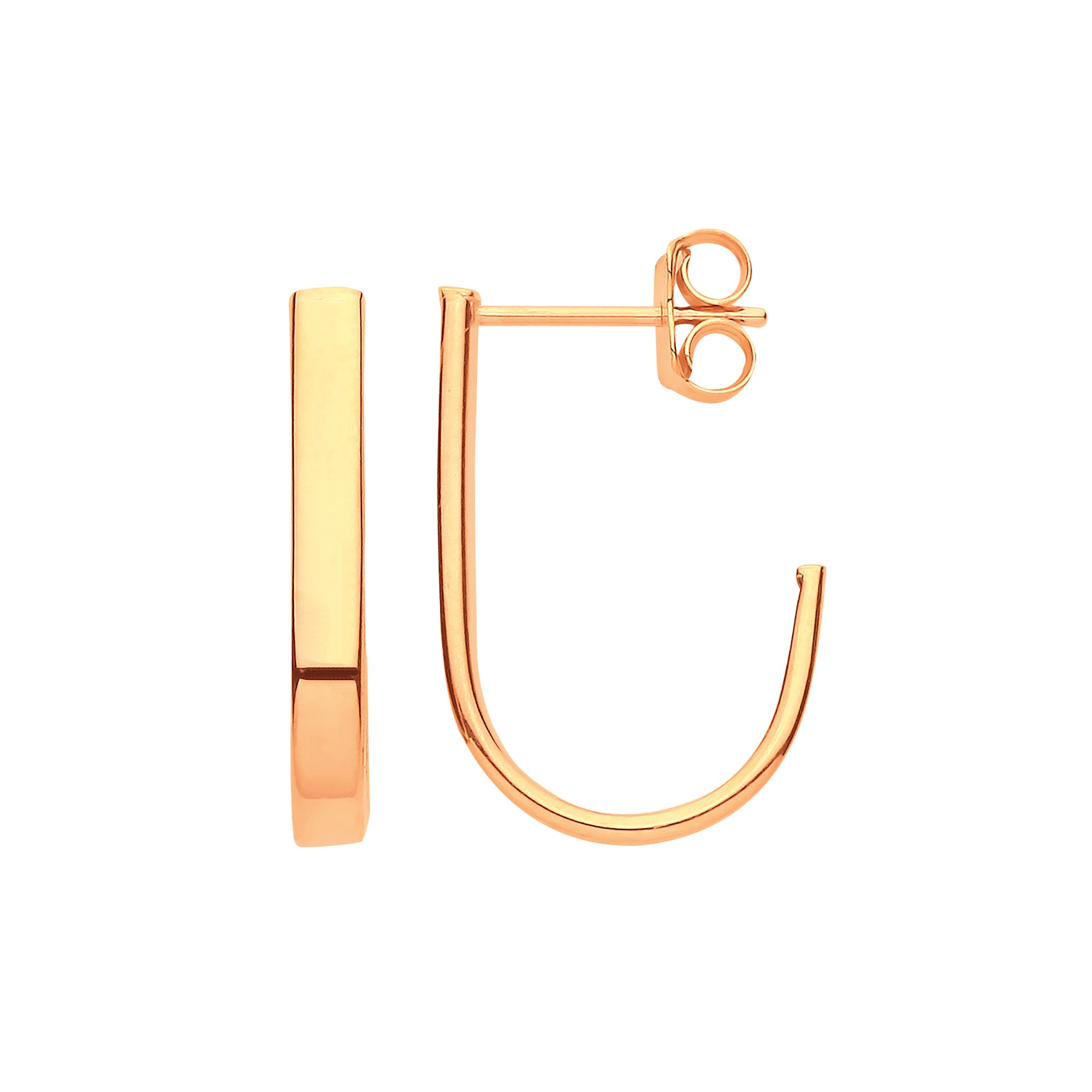 Jay Hoop Earrings - 9k Yellow Gold