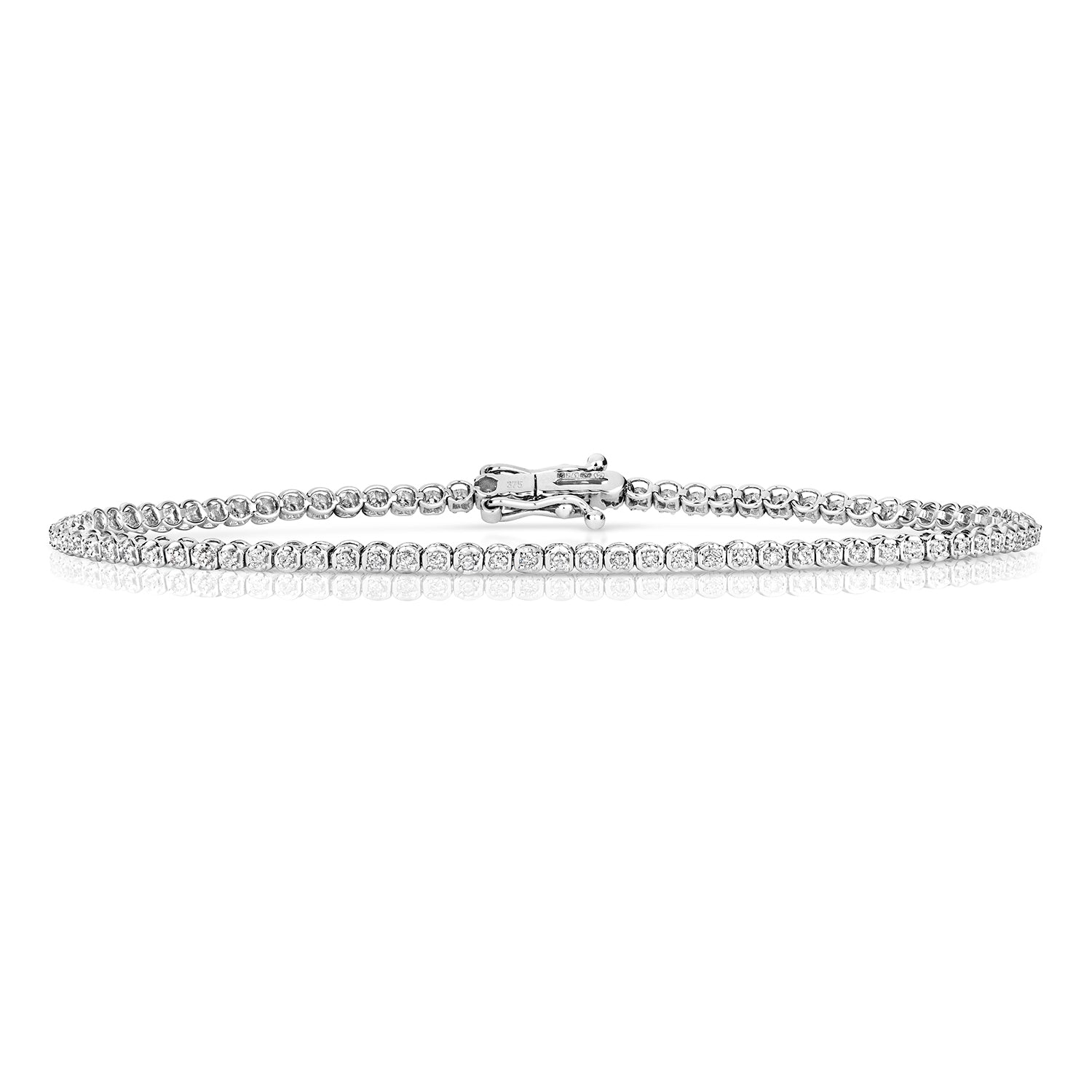 Serene 0.33ct Diamond Tennis Bracelet - 9k White Gold