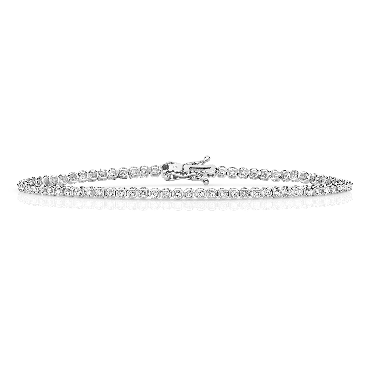 Serene 0.75ct Diamond Tennis Bracelet - 9k White Gold