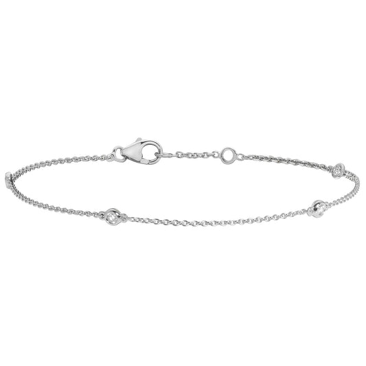 Coco Petite Diamond Bracelet - 18k White Gold