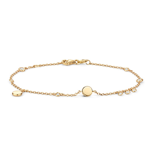 Cherish Petite Diamond Bracelet - 18k Yellow Gold