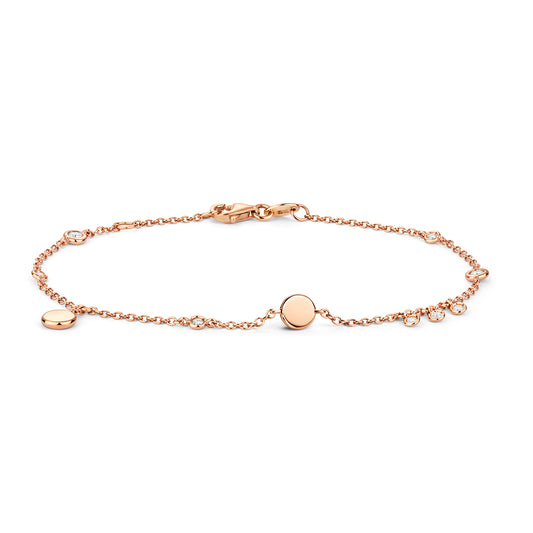 Cherish Petite Diamond Bracelet - 18k Rose Gold