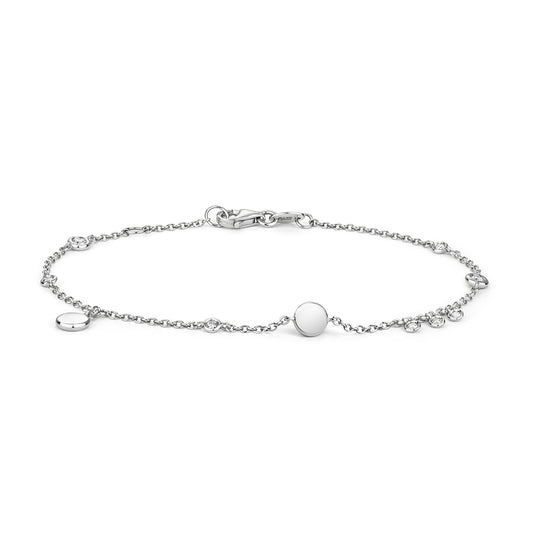 Cherish Petite Diamond Bracelet - 18k White Gold