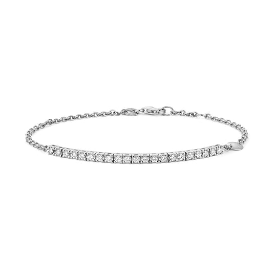 Lourdes Diamond Bracelet - 18k White Gold