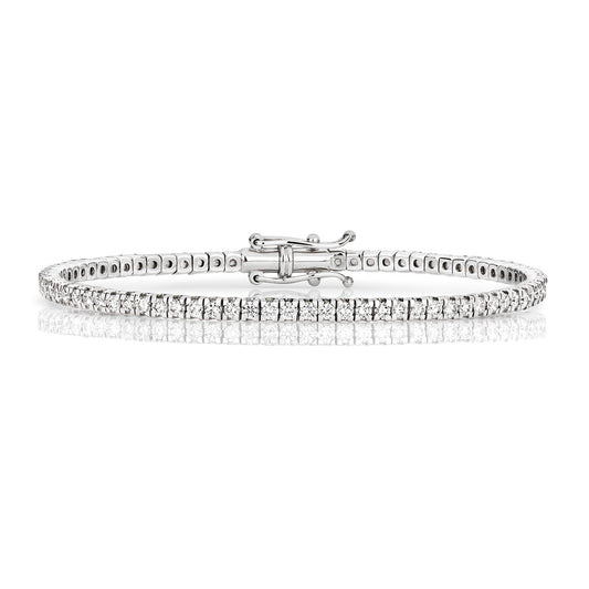 Valencia Bangle - 2.22ct Diamond 18k White Gold