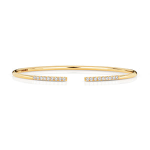 Romana Diamond Bangle - 18k Yellow Gold