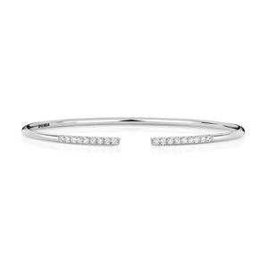 Romana Diamond Bangle - 18k White Gold