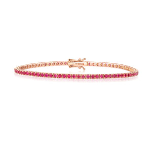 Vivienne Ruby Bracelet - 18k Rose Gold