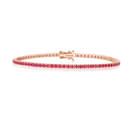 Vivienne Ruby Bracelet - 18k Rose Gold