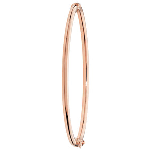 Christy No.1 Hinged Bangle - 9k Rose Gold