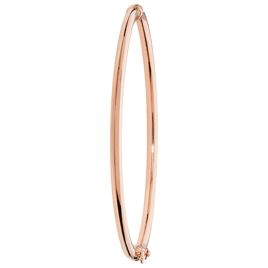 Christy No.1 Hinged Bangle - 9k Rose Gold