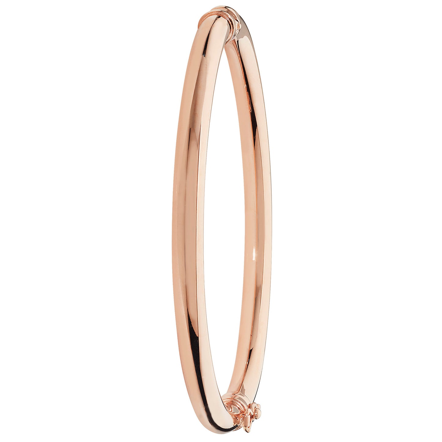 Christy No.3 Hinged Bangle - 9k Rose Gold