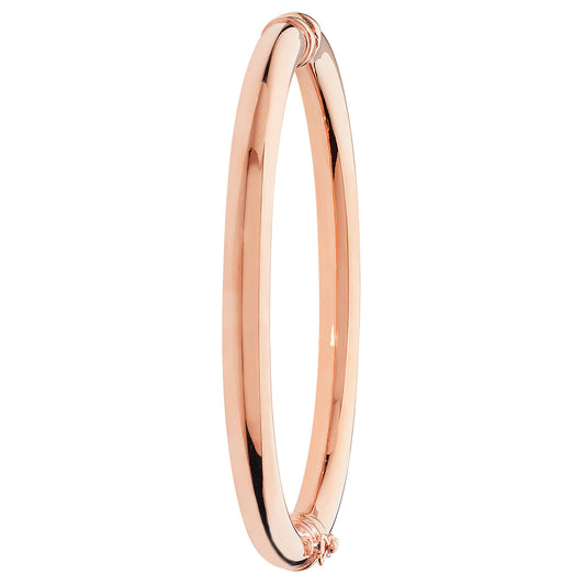 Christy No.4 Hinged Bangle - 9k Rose Gold