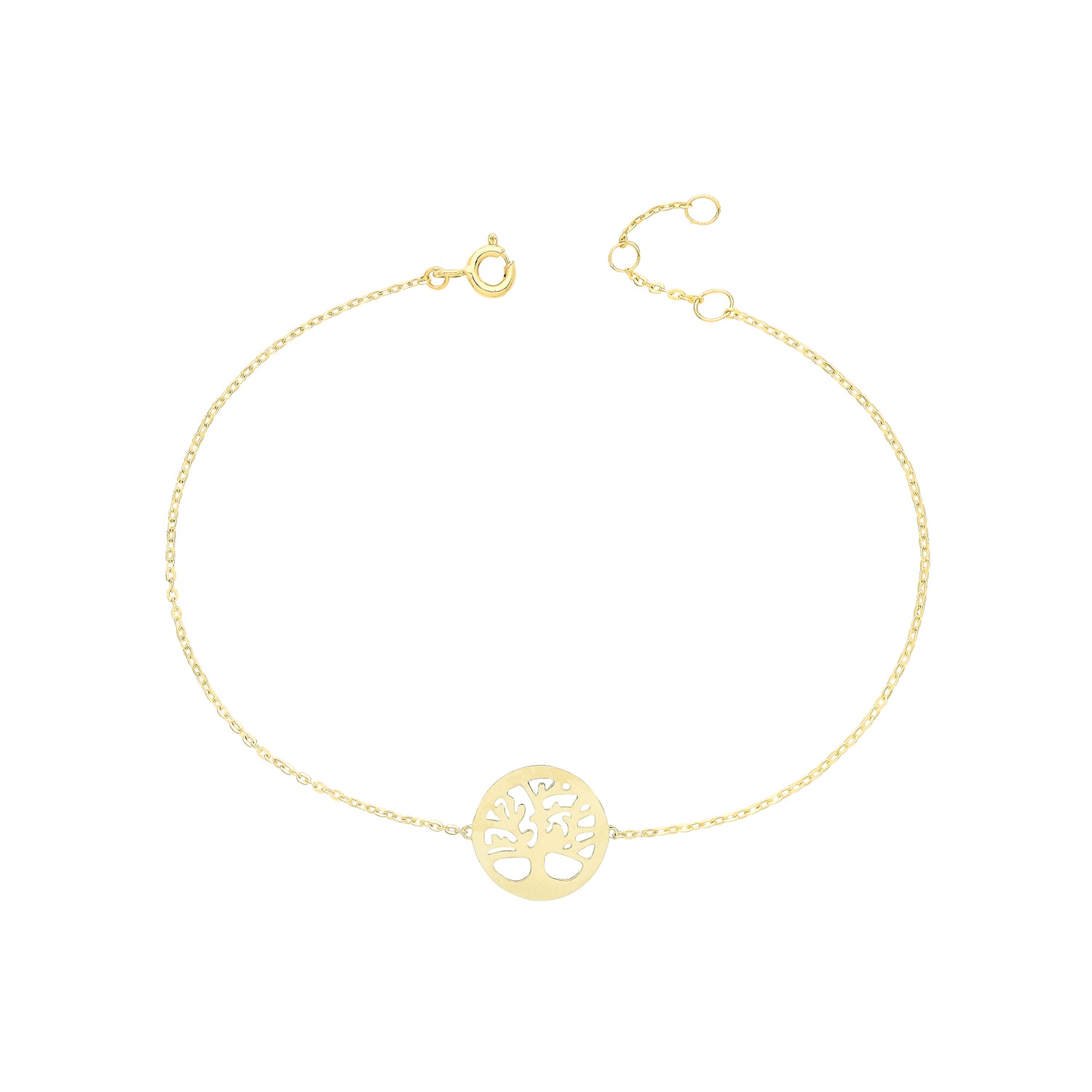 Tree of Life Bracelet - 9k Yellow Gold