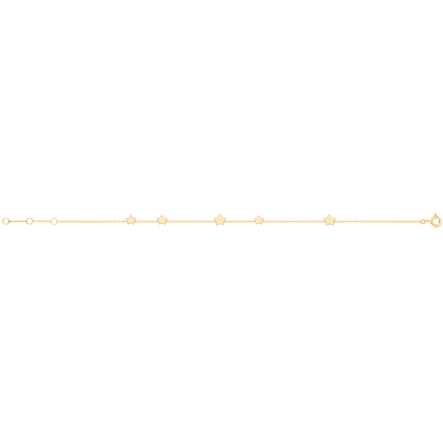 Starry Night Star Bracelet - 9k Yellow Gold
