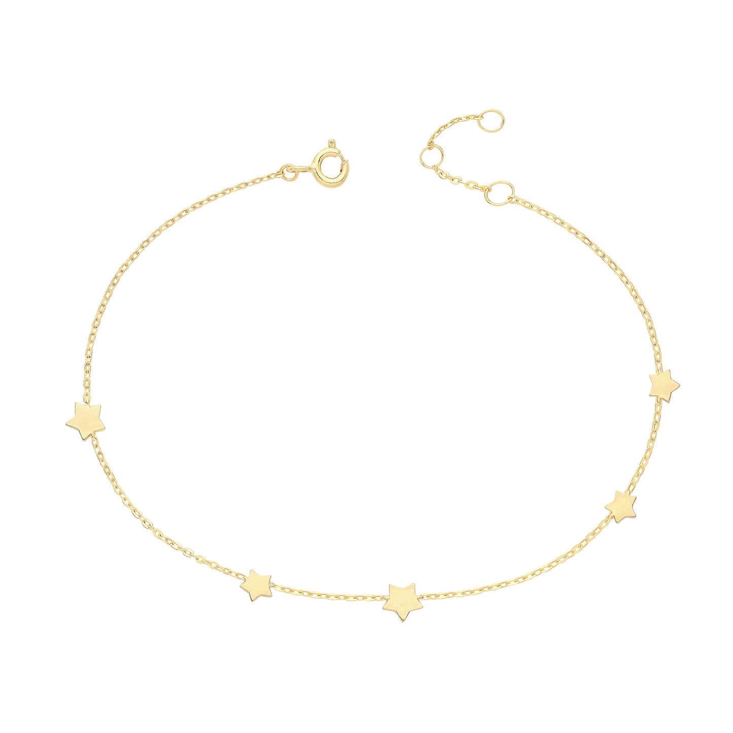 Starry Night Star Bracelet - 9k Yellow Gold