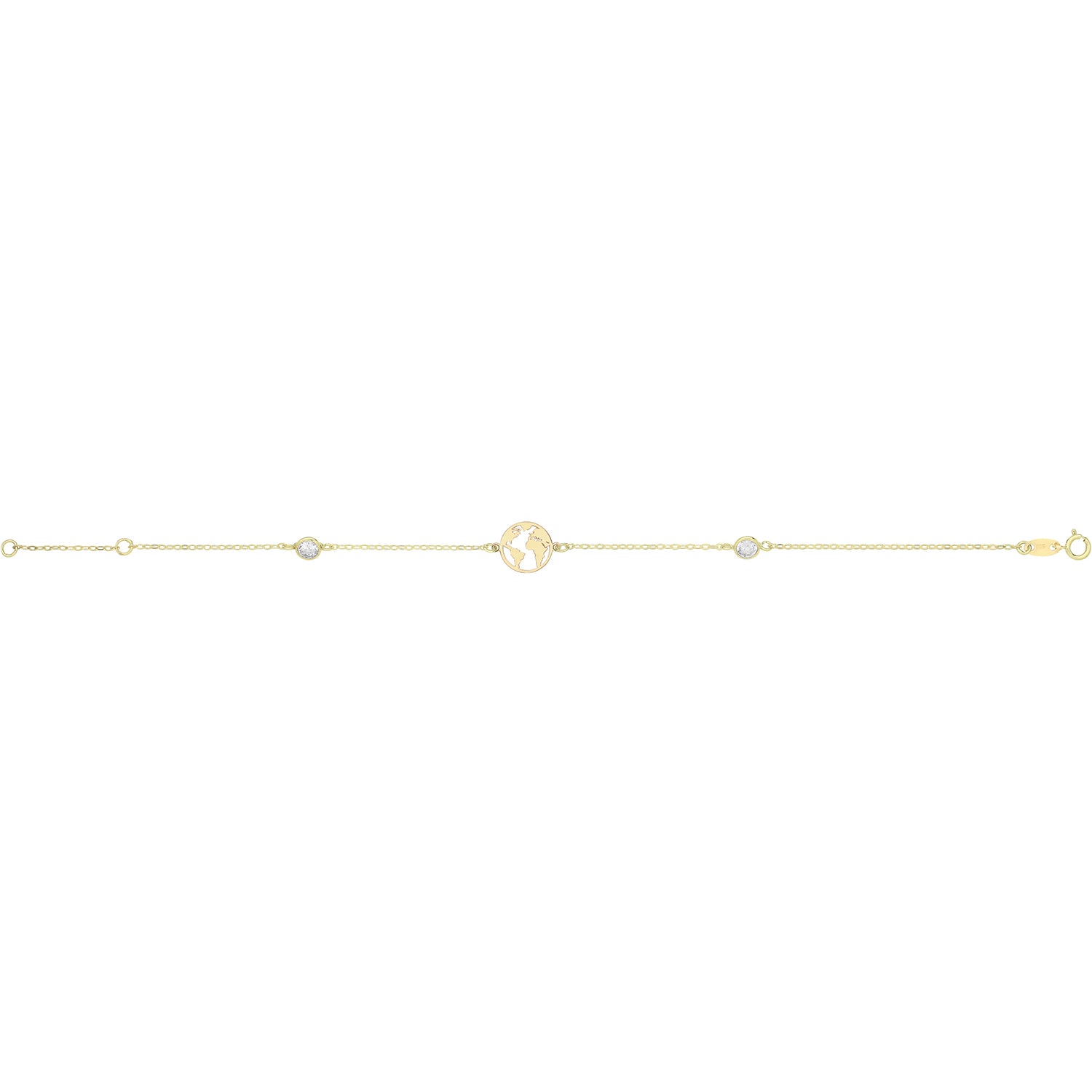 Wanderlust World Bracelet - 9k Yellow Gold