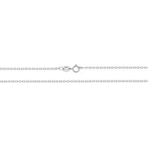 Lloyds Lightweight Rolo Chain Necklace - 9k White Gold